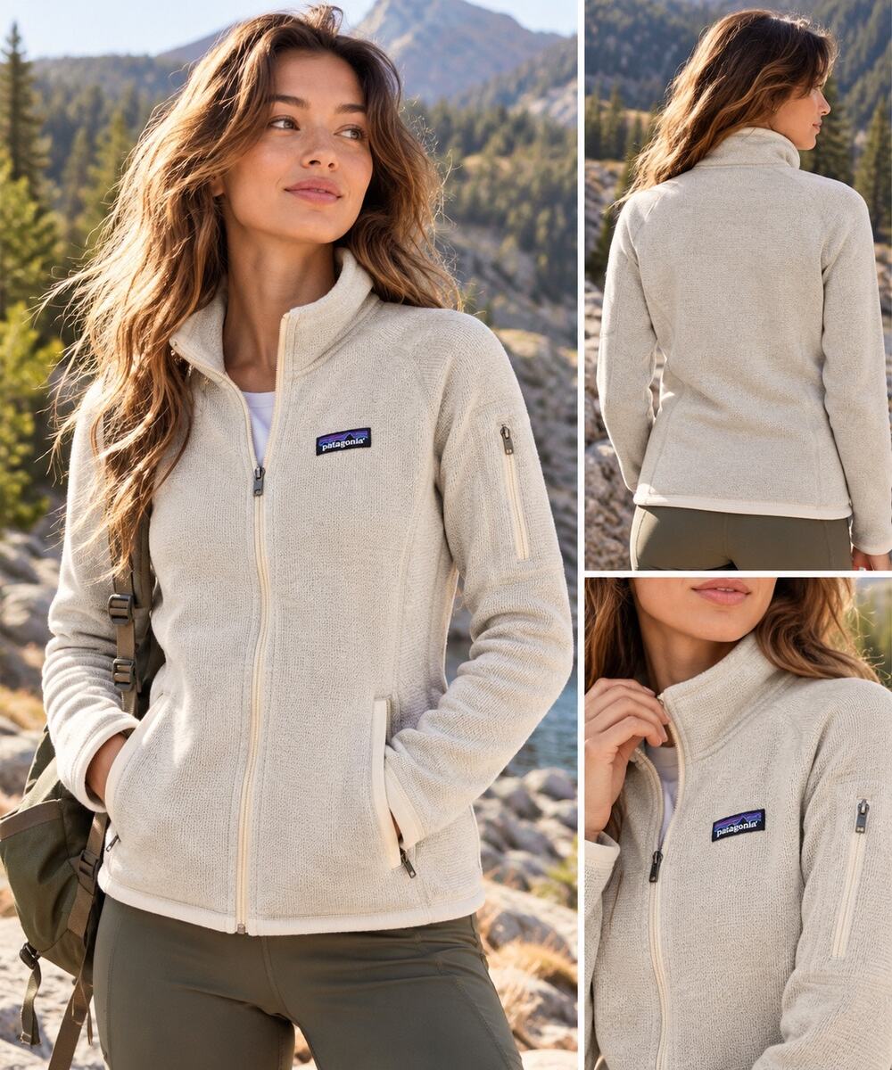 Patagonia Better Sweater Jacket Women’s XS Birch White Fleece Granola Gorpcore